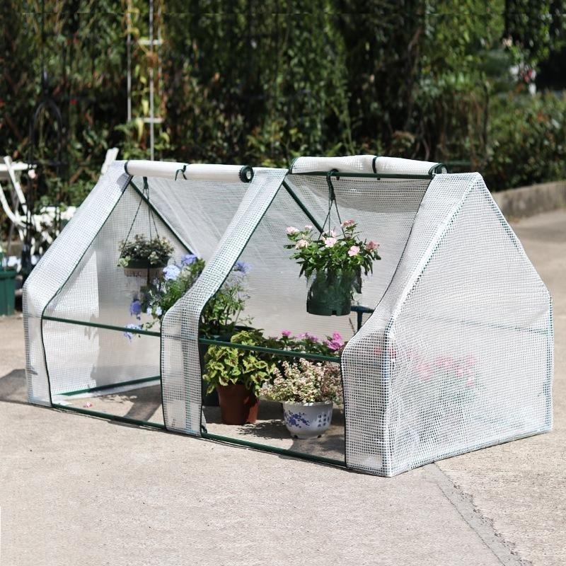 Invernadero Compacto de Exterior para Flores y Verduras – Protección Solar, Impermeable y Aislado para Uso en Balcón o Jardín(Soporte No Incluido.)