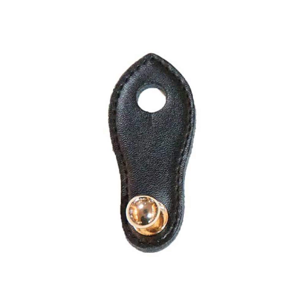 

genuine leather PU pin strap black black pin strap that can be left attached to the end pin or [KIWAYA] PPS-BK (BLK jack) чорний