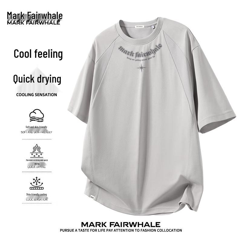 MARK FAIRWHALE Men s American Trendy Quick-Dry T-Shirt L