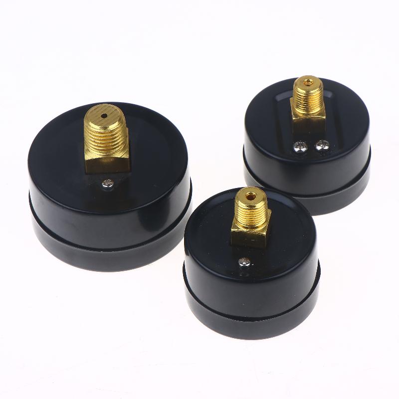 Black and White Pointer 0-25Bar 0-10Bar 0-12Bar Hydraulic Fluid Measuring Instrument Air Compressor Pressure Gauge