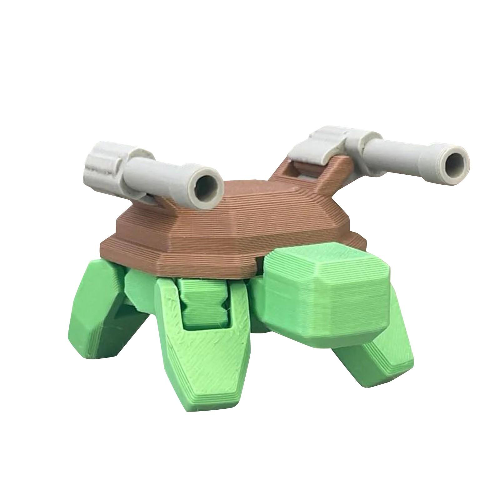 

3D-печатная механическая подвижная технологическая игрушка-животное с чувством, требуется сборка зелёный