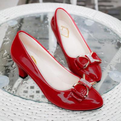 Scarpe Autunnali Nuove da Donna 5cm Moda Professionali Tacchi Alti Nere Rosse Bocca Bassa Comode Scarpe da Lavoro 34-40 Tacones Mujer