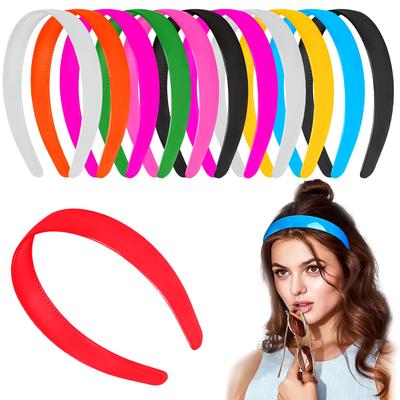 RedChimes 12 Pcs Plastic Headbands with Teeth Hairbands for Girls & Women, Non-Slip Hair Accessories for Women & Girls Multicolor