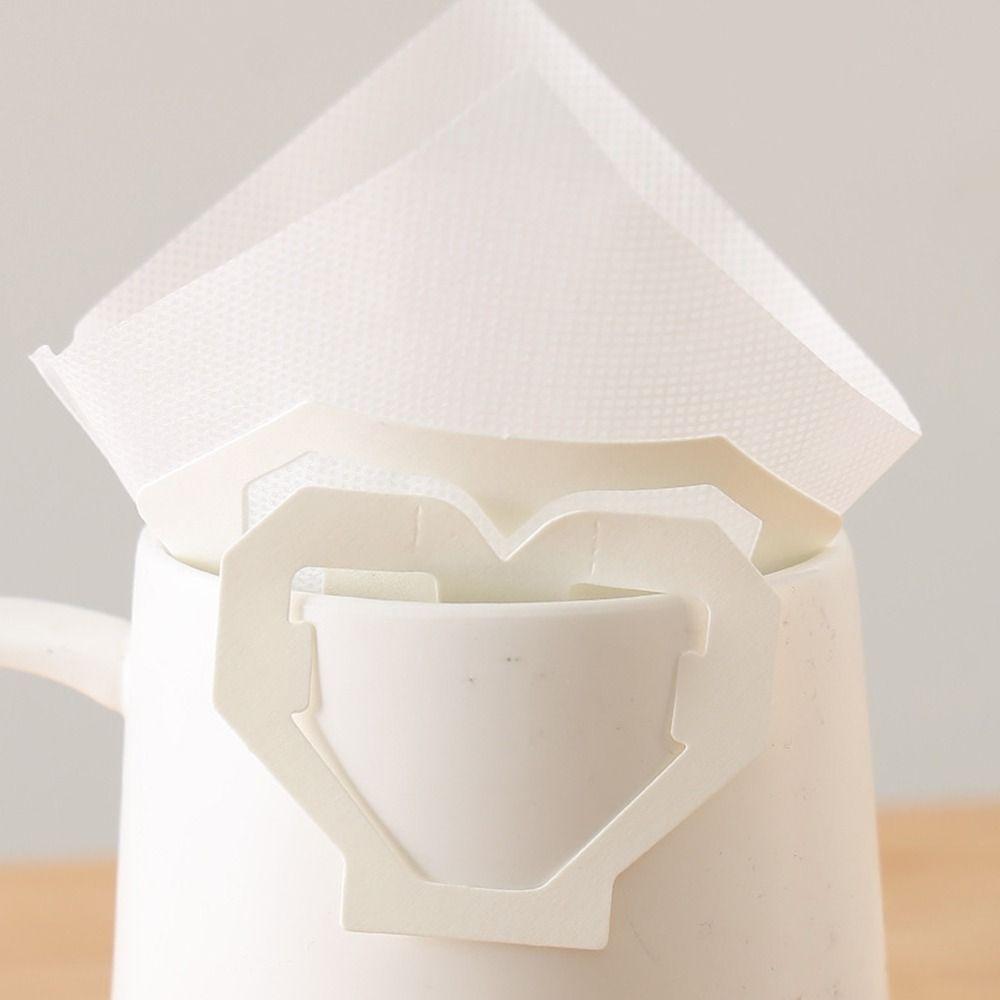 30Pcs Thickened V-Shaped Coffee Filter Bag Non-woven Fabrics Hanging Tea Filter Bag  Cafe