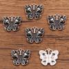 6 Styles European and American Mysterious Black Butterfly Alloy Pendant Charm
