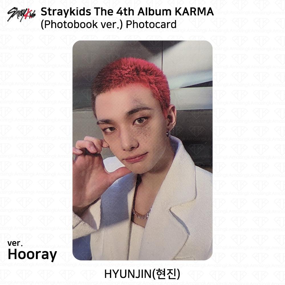 

Stray Kids 4-й альбом Karma версія фотокниги Офіційна фотокартка Hyunjin (HOORAY ver)