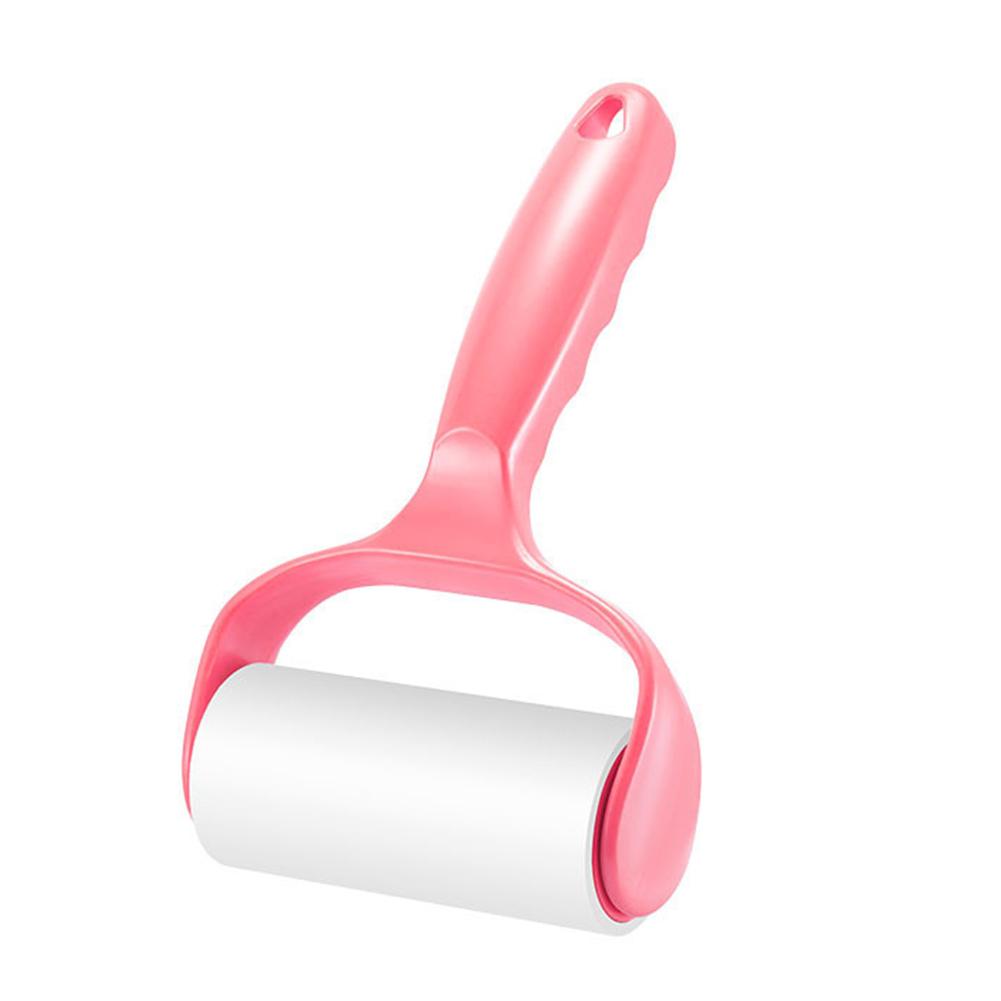 

Pet Hair Remover Roller Reusable Sticky Lint Roller Clothes Lint Furniture Hair Cat/Dog Hair Remover Lint Roller Refill Sheets for Home/Travel/Office 1 Roller+Core Paper розовый