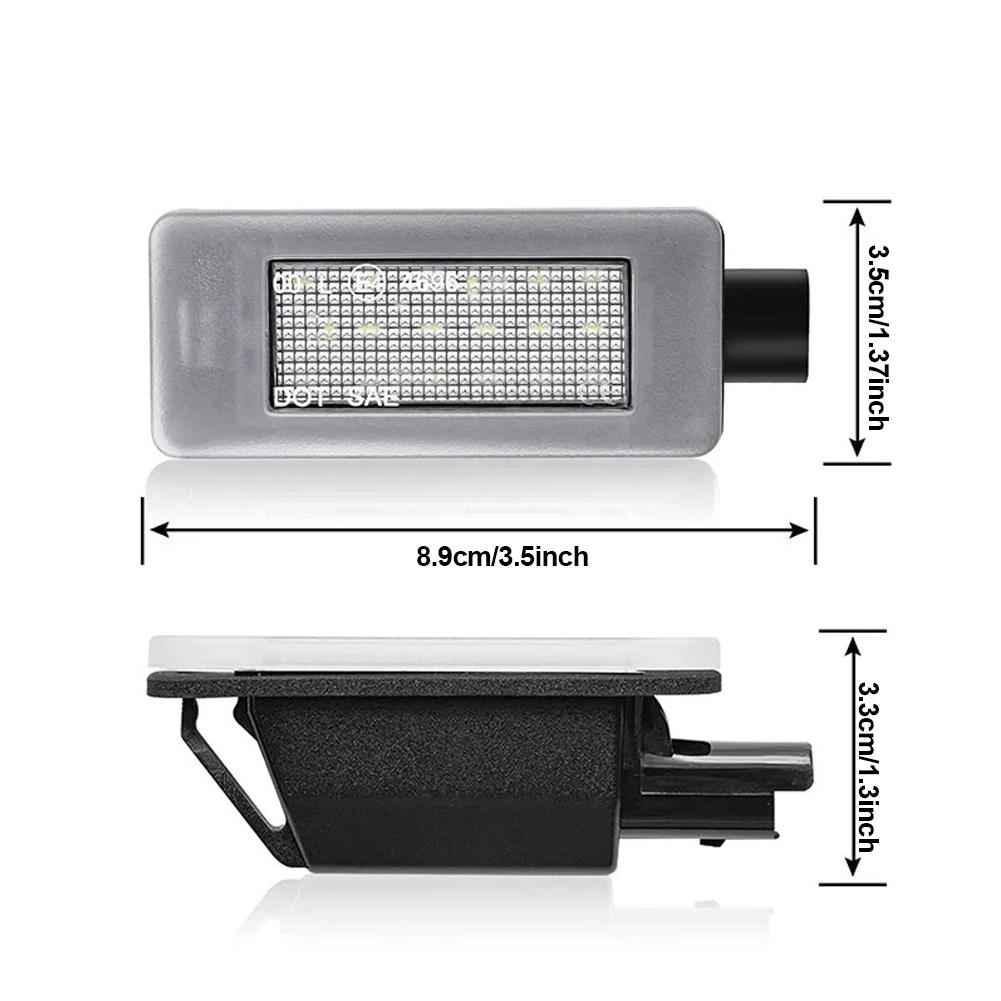 LED Car License Plate Lamps For Peugeot 208 2008 308 3008 5008 II 207 CC LED Number Plate Lamp For Citroen DS3 C3 MK3 DS5 C5