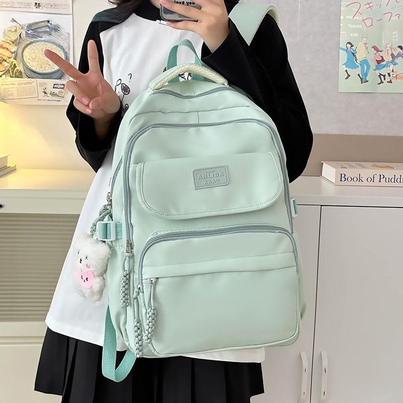 Schoolbag schoolbag Korea large-capacity versatile high school student junior high school lightweight college student backpack girls computer college