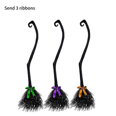 Halloween Witch Broom, Wizard Witch Flying Broomstick , Witch Halloween Broom Props, For Cosplay Costume Party Decoration