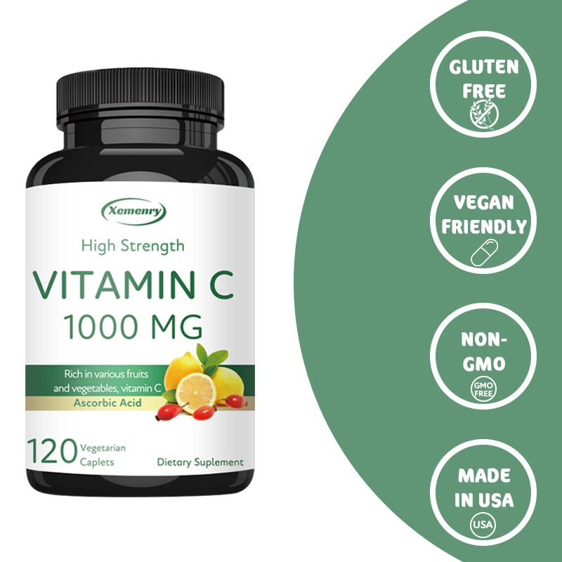XEMENRY High-Efficiency Vitamin C Serum: Boosts Immunity, Provides Antioxidant Benefits, and Is Gluten-free.