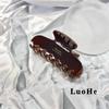 Luohe High-End Korean French Acetate Hair Clip - Women's Updo & Shark Accessory