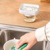 with Sponge Holder Kitchen Dish Soap Box Glass Press Type Soap Dispenser  Laundry Room