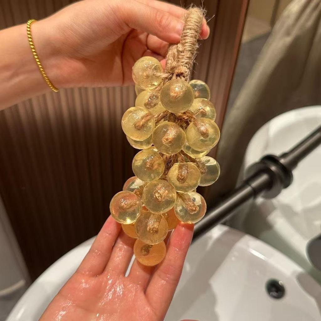 Grape Soap Moisturizing Essential Oil Handmade Soap Crystal Transparent Grape Shape Soap