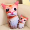 Cartoon Cat Plush Pillow - Soothing Kitten Companion Doll for Children