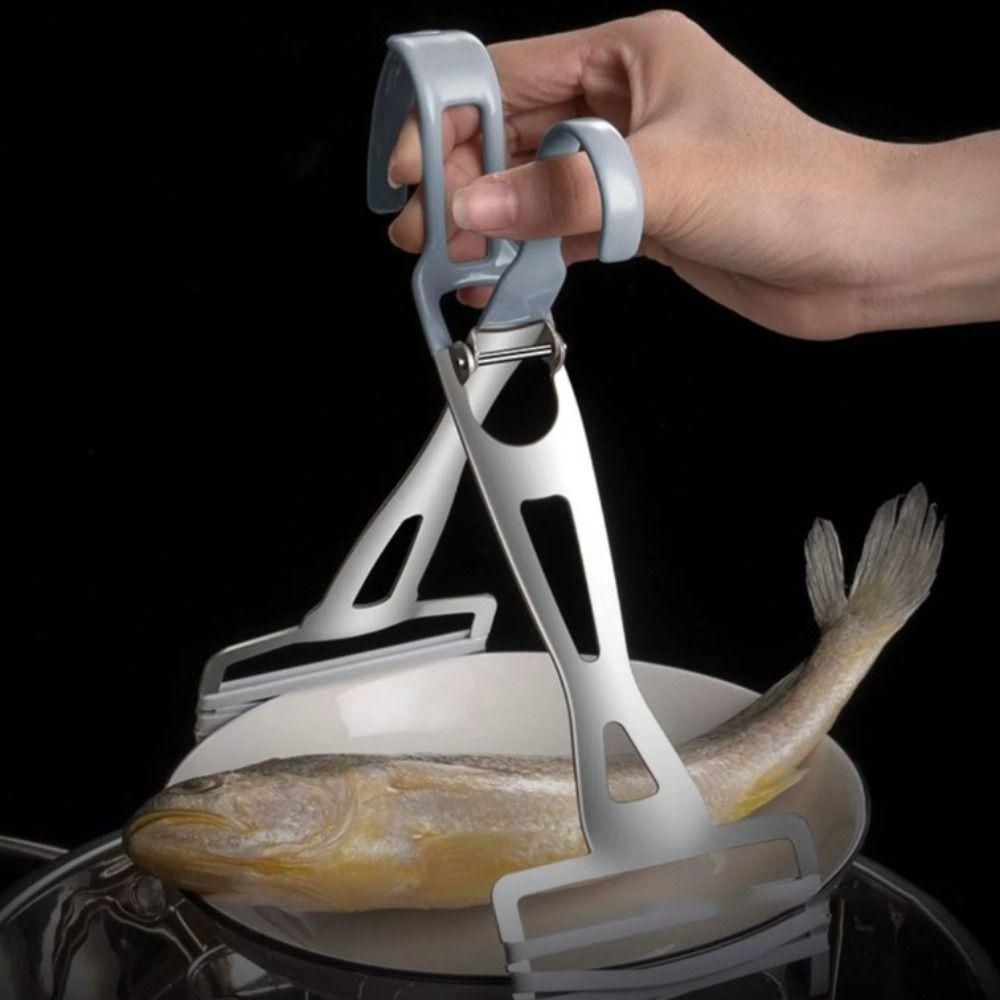 Stainless Steel Dish Clip Anti-slip Silicone Strip Bowl Tong Dish Clamp Bowl Gripper Pot