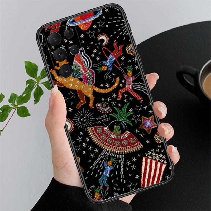 

Beadart Beauty Beads Planets Aesthetic Phone Case For Samsung S25 S24 S23 S22 S21 S20 Ultra S20 S22 S21 S23 S20 FE S24 Plus S25Plus