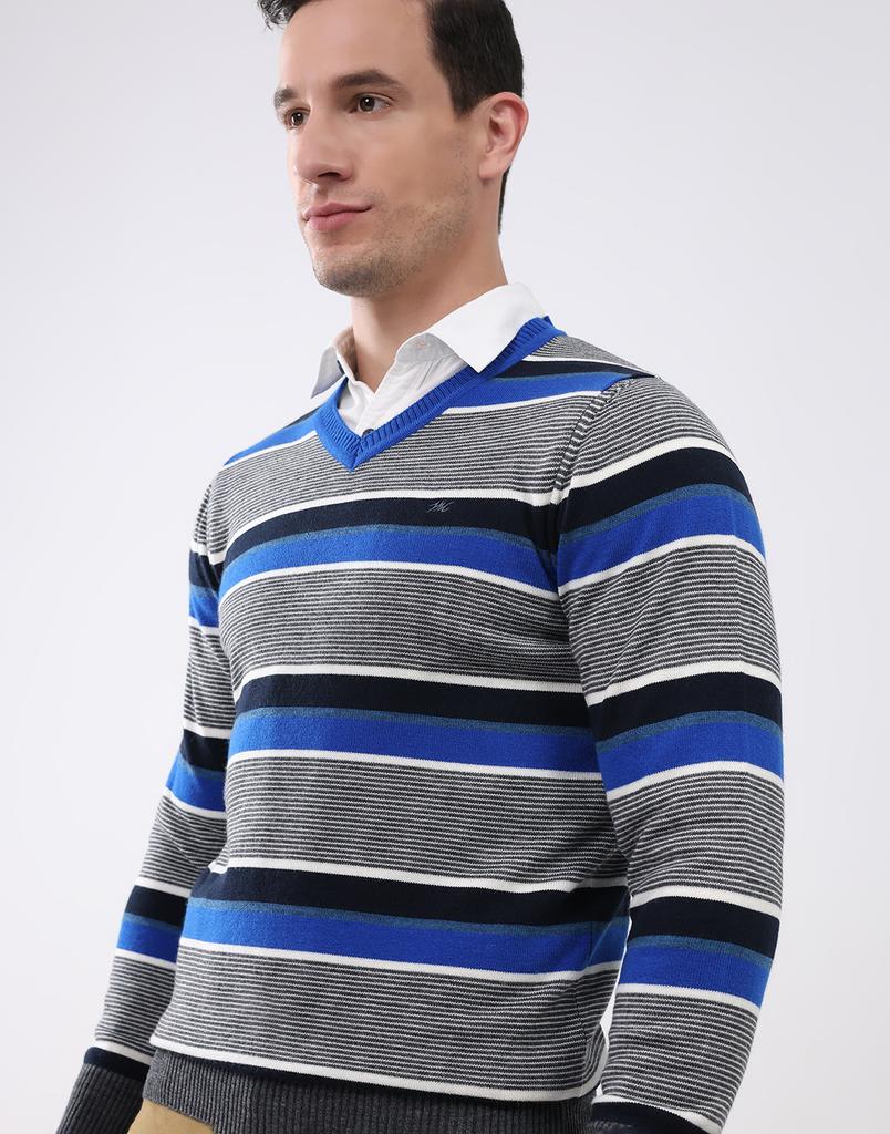 Monte Carlo Men V Neck Full Sleeves Pullover