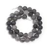 4 6 8 10 12mm Natural Stone Beads Silver Grey Crystal Round Loose Beads For Jewelry Making DIY Bracelets Necklace Accessories