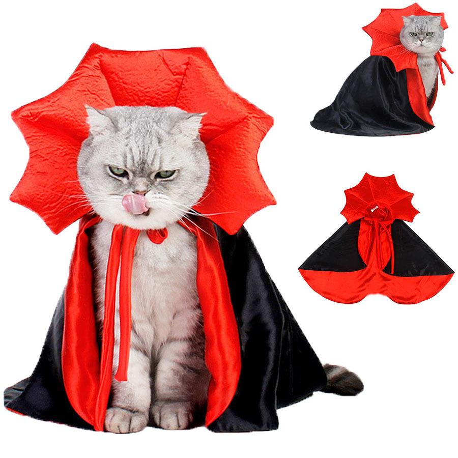 

Pet Halloween Cloak Cape Dog Cat Costume Witch Vampire Transformation Decoration S Code 6-15Small Dog Cat