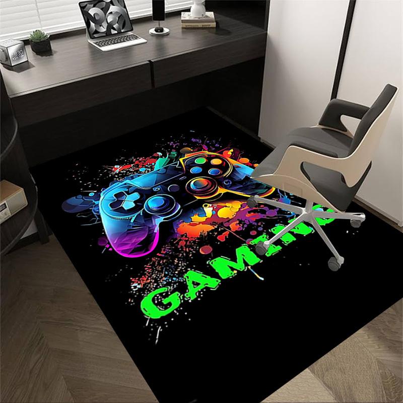 1PC Gaming Controller Extra Large Non Slip Floor Carpet, Office, Family, Bedroom, Studio Large Area Rug Indoor Rugs