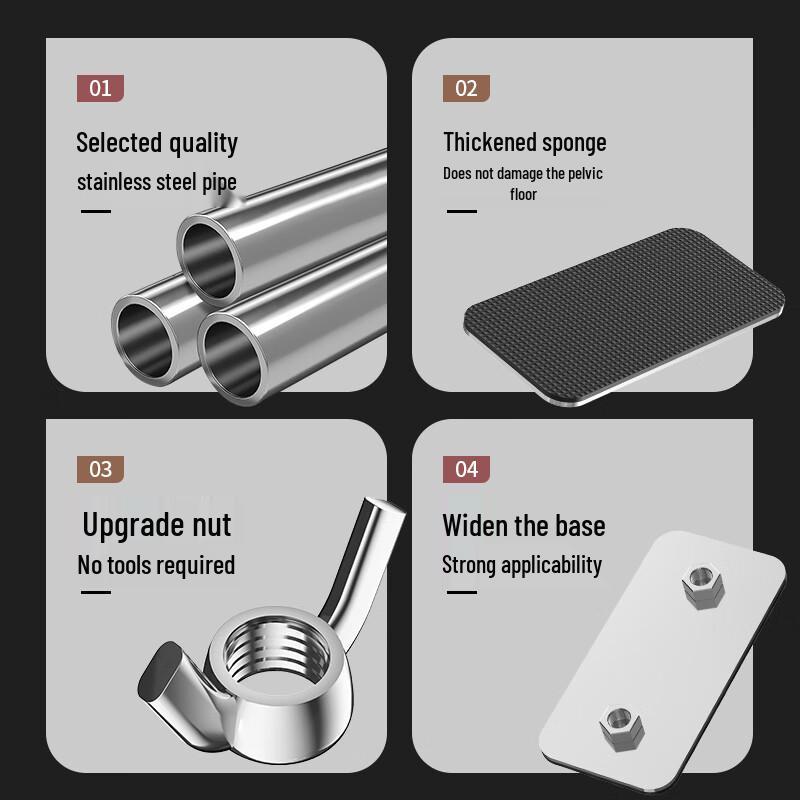 ZISIZ Adjustable Under-Mount Kitchen Sink Brackets (4-Pack)