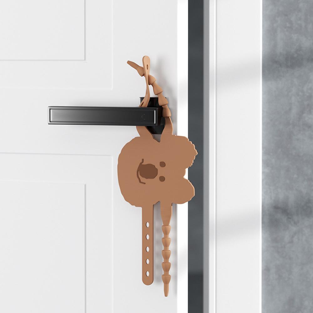 

Дверний доводчик Безшумна засувка Рукав Двері спальні Нещільно прилягають Дверний кліпс Накладка Кімната Щоб запобігти Продуванню Дверна шумопоглинальна накладка кавовий