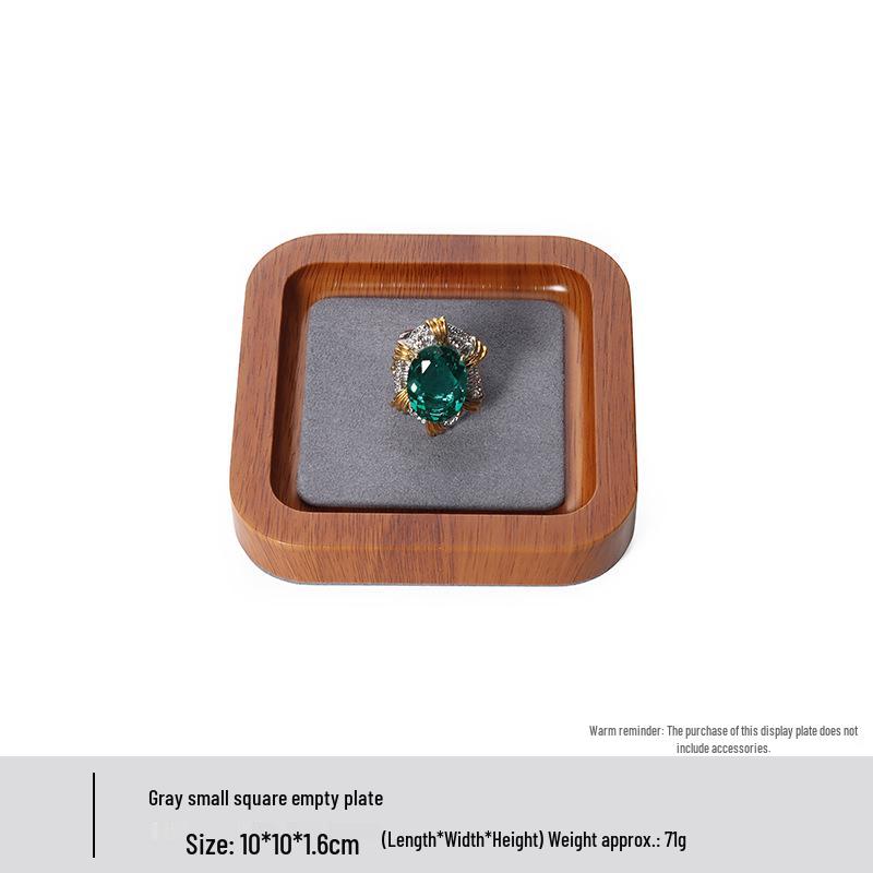 Jewelry Display Tray for Rings, Earrings, Necklaces, and Bracelets Wood Grain Jewelry Tray