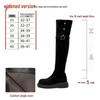 Women's Plus Size Over-the-Knee Slimming Knight Boots - Thick-Soled, Large Calf, Autumn/Winter