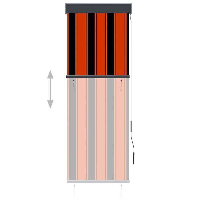 VidaXL Store Roulant d'Extérieur Store Rétractable Vertical Balcon Jardin Pergola Terrasse Patio Blocage des UV 145948