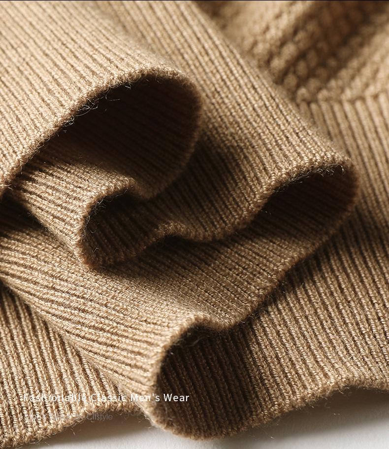 Men's 2025 Autumn/Winter Casual Knitwear: Fashionable Thin Long-Sleeve Loose Fit Sweater T-Shirt