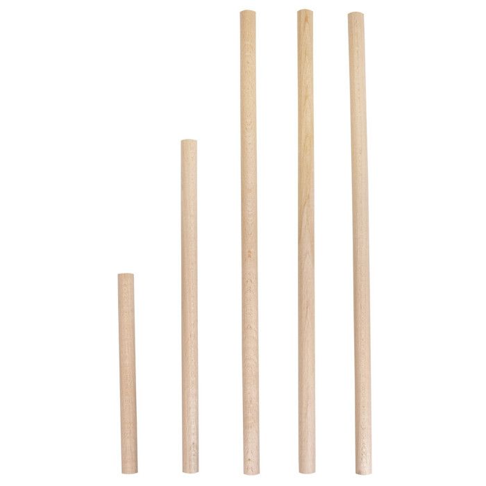 Baguette en bois - RAYHER - Ø 15mm - 5 pièces - Bois naturel - Fabriqué en Allemagne