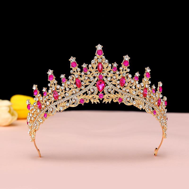 Bride's Crown Headband Wedding Korean Birthday Gift Adult Gift Crystal Crown Princess Dress Hair Accessory