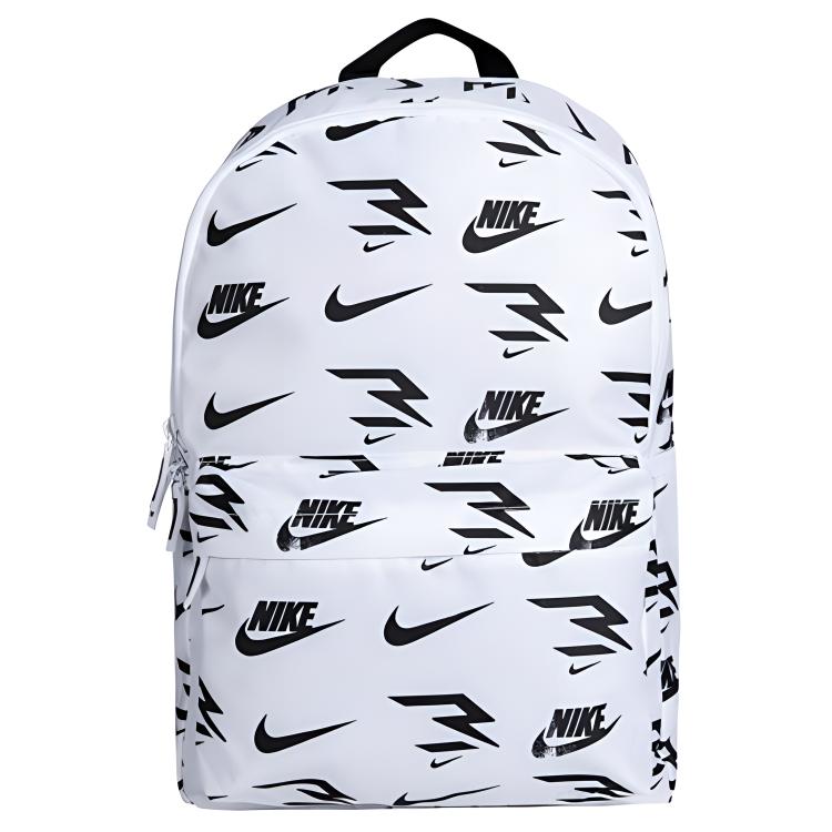 Nike Polyester Backpack Unisex Black/Pure White Casual N32433013GS-002