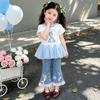 Girls Summer Thin Princess Printed T Shirt Cute Short Sleeve Top