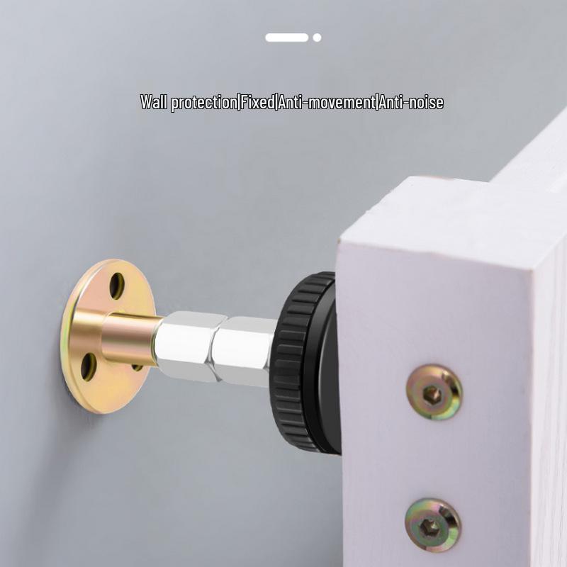 Adjustable Self-Adhesive Telescopic Headboard Stabilizer and Wall Support