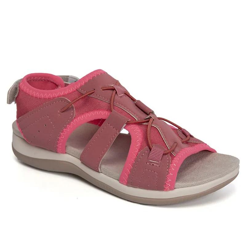 SyfIyno Новые женские сандалии-балетки с круглым носком уличная пляжная обувь повседневная спортивная обувь удобные трансформеры размеры 35-43 35 красный 1990₽