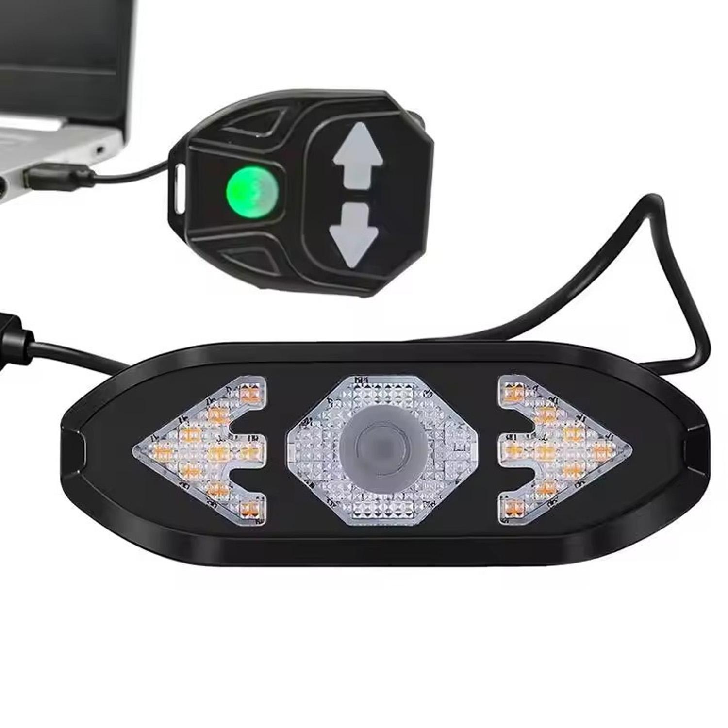 BUCKLOS Bike Turn Signal Tail Light USB Rechargeable Bicycle Taillights Wireless Remote Control Bicycle Rear Lights Lamp 900mAH-Turn Signal