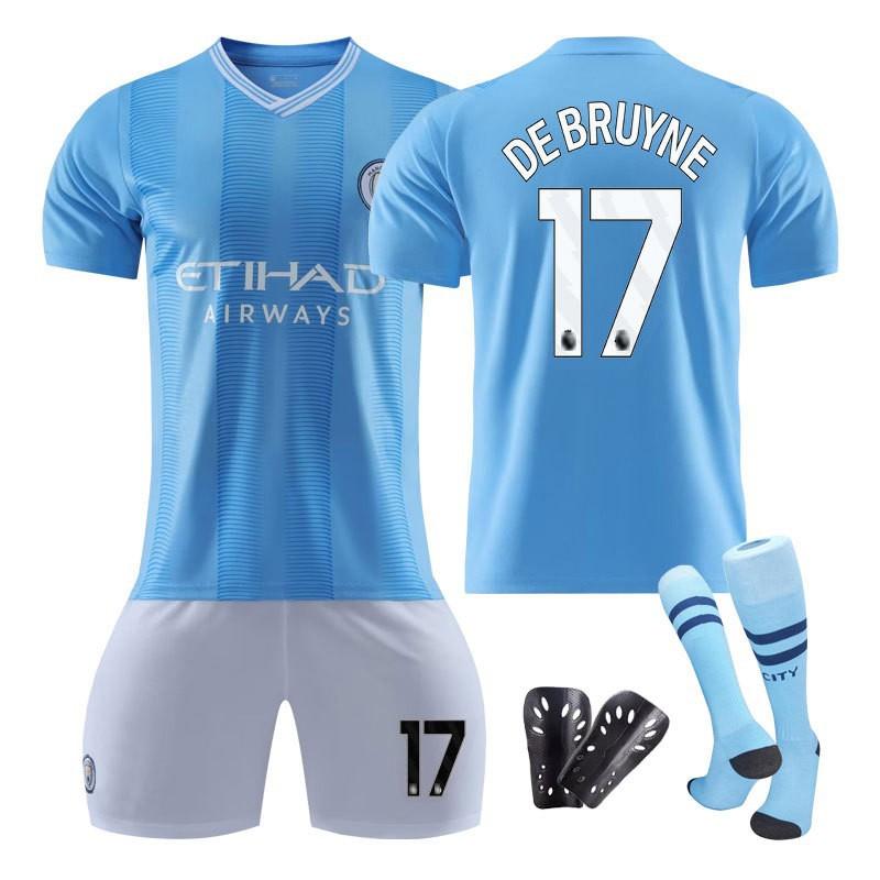 2324 Manchester City Home Football Uniform Harland Set Children's Adult Student Uniforms Men's Women's Jerseys Fans
