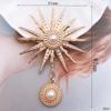 DIY Alloy Sun God Gem Pendant with Pearl and Diamond Accents