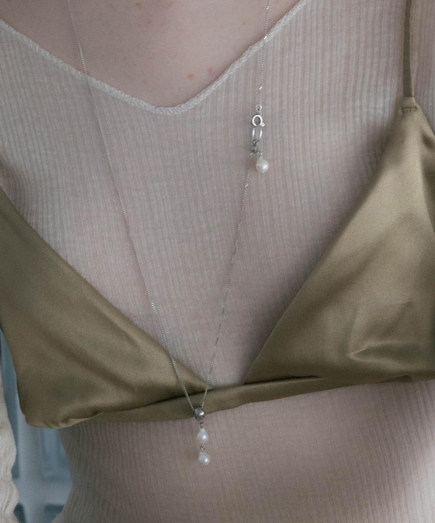 Pearly More Drop Pearl Long Slide Ball Necklace_Pm25N024Ss