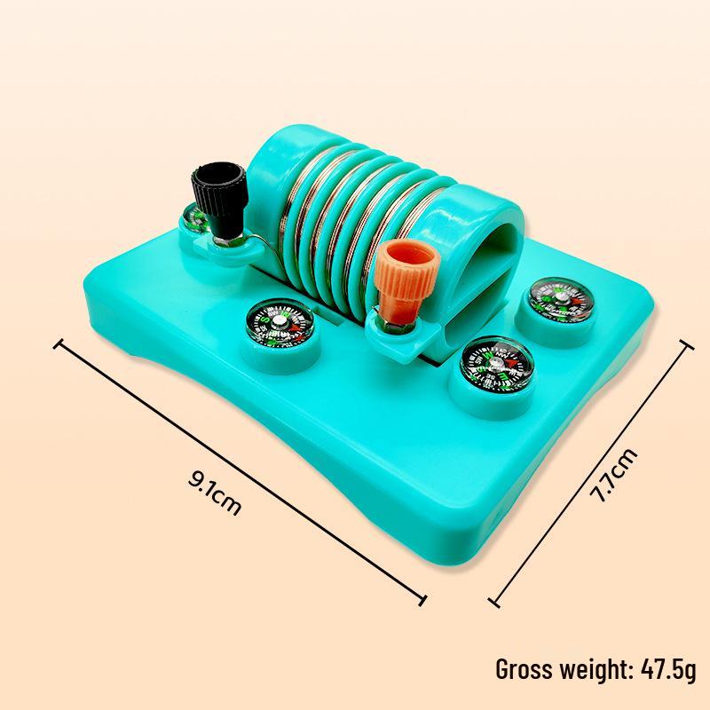 Electrified Solenoid Magnetic Field Demonstration Kit for High School Physics