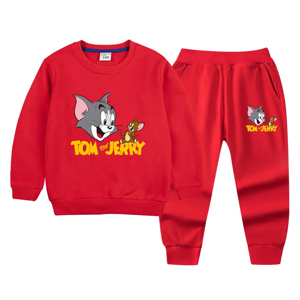 Autumn 2022 Kids' Sweatshirt and Pants Set: Stylish Casual Two-Piece for Boys and Girls