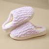 2025 New Autumn and Winter Cute Warm Indoor Home Thick Bottom Fluffy Slippers Butterfly Cotton Slippers