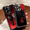 Black Panther Cool Animal Plating Phone Case For Iphone 16 17 Pro Max Air 16E 14 15 Plus 12 13 Mini Anti-Fall Airabag Cover