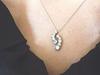 pt900 Sweet Ten Diamond Pendant Necklace SI Class Natural Diamond Wrapping [Lugejewelry] 0.5ct [Color F-D / Clarity Equivalent] [Gift Available]