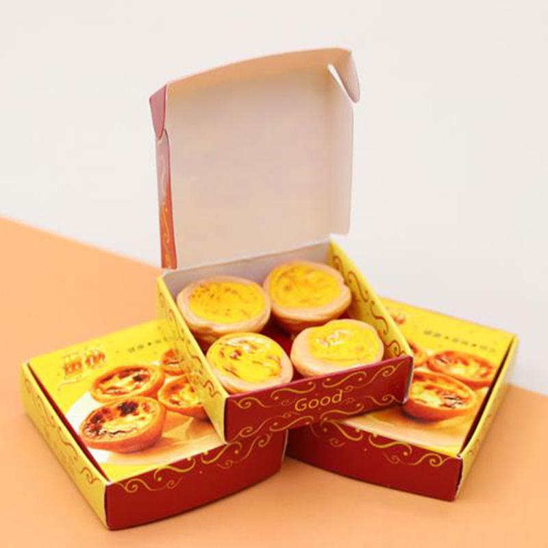 

2 Boxes 1:12 Miniature Dollhouse Egg Tart For Pretend Food Kitchen Toys