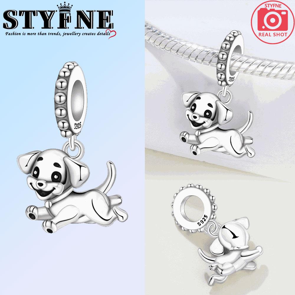 Copper Pet Series Puppy Loves The Owner And Swings The Kitten Charms Beads For Original Bracelet Woman Girl Jewelry