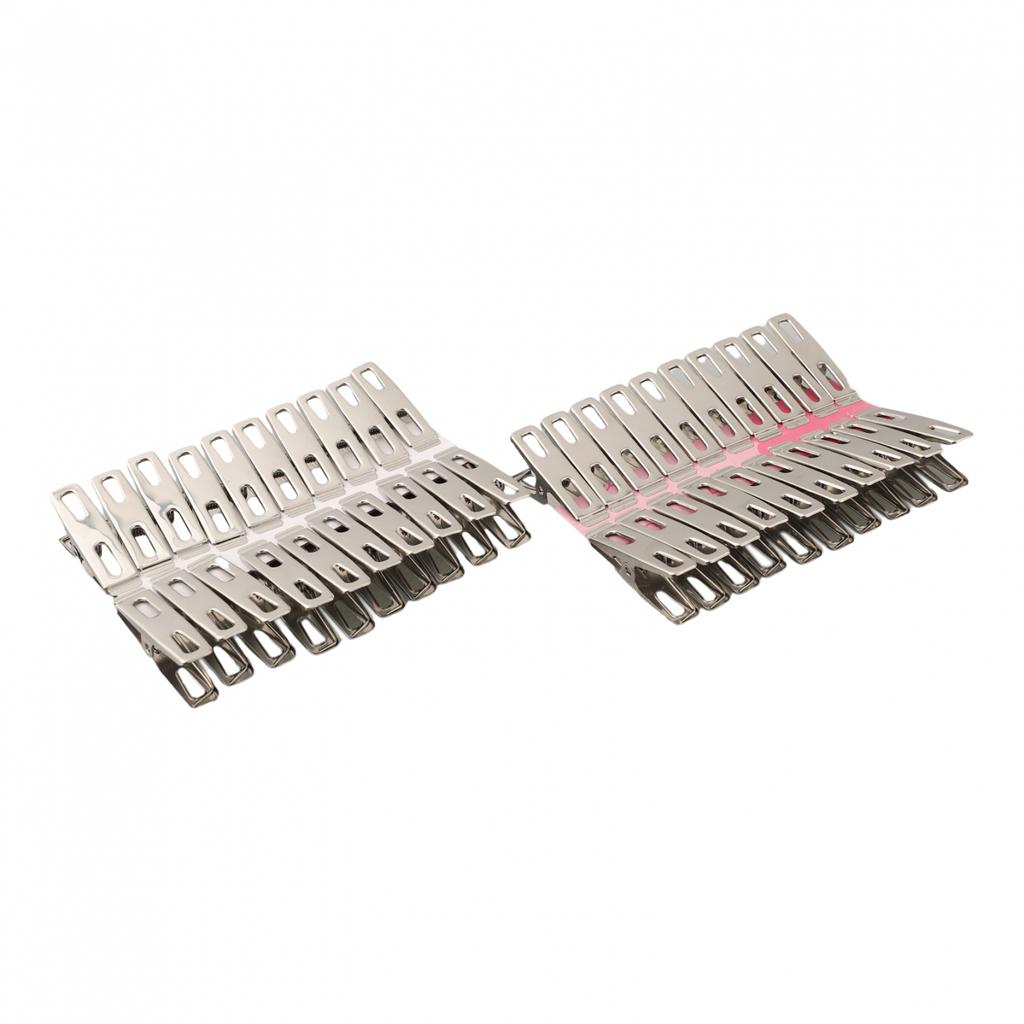 40*/Set Stainless Steel Clothes Peg Rust Unbreakable Windproof Pins