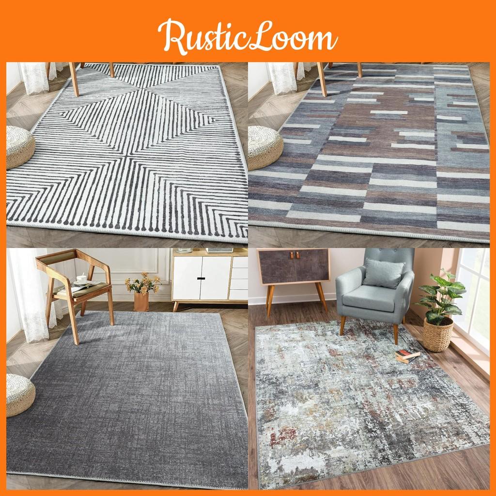 Living Line Pattern Room Carpet Anti Slip Sofa Coffee Table Bedroom Decoration